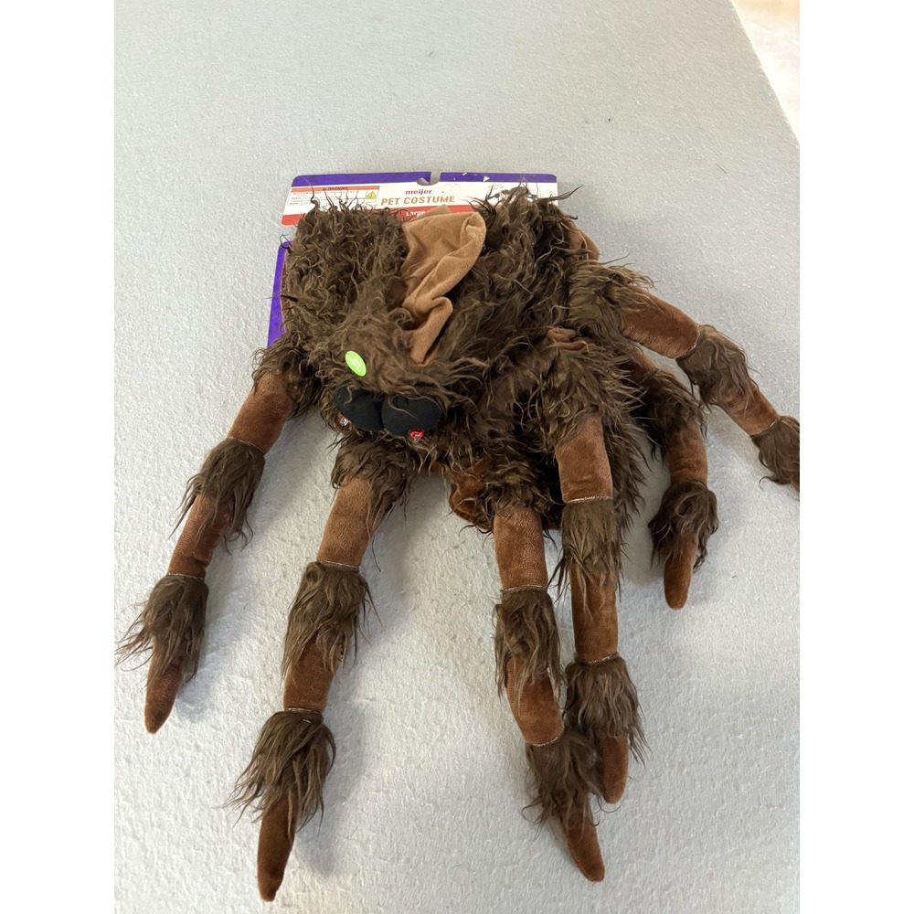 Meijer‎ Pet Costume Large Spider Dog LED Eyes Light Up Limited Edition Halloween